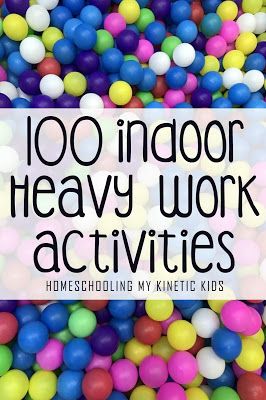 Heavy Work Preschool Classroom, Preschool Heavy Work Activities, Heavy Work In The Classroom, Heavy Sensory Activities, Classroom Heavy Work Activities, Heavy Work Occupational Therapy, Sensory Occupational Therapy Activities, Toddler Heavy Work Activities, Heavy Work For Preschoolers