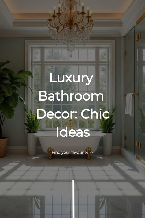 Luxury Bathroom Decor: Chic Ideas