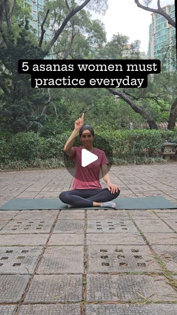 Karuna Vashishtha on Instagram: "5 asanas women must practice everyday  #yoga #yogaforwomen" Yoga For Everyday, Everyday Yoga, Asana Yoga, Stretching Exercises, April 3, Yoga Everyday, Yoga Asanas, Best Yoga, Fitness Training