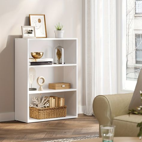 Faster shipping. Better service White Bookshelf, Stacking Shelves, White Bookshelves, Shelving Accessories, Living Room Home Office, White Bookcase, Open Bookcase, Office Furniture Accessories, Room Home Office