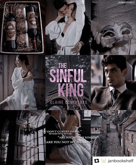 Claire Contreras on Instagram: “I can’t get over how many of you already finished reading this 😱🥰 Have you one-clicked? #Repost from @janbookshelf • 𝐓𝐡𝐞 𝐒𝐢𝐧𝐟𝐮𝐥 𝐊𝐢𝐧𝐠 is now…” The Sinful King, Sinful King, Boyfriend Inspiration, Book Hangover, Wrote A Book, Literary Characters, I Love You Too, Good Romance Books, Book Teaser