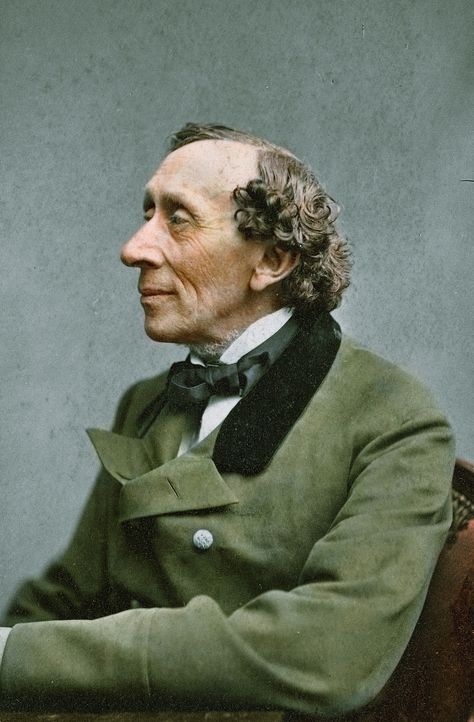 Hans Christian Andersen, Danish author and poet, 1869 - Imgur Hans Andersen, The Little Match Girl, Stieg Larsson, Hans Christian Anderson, Emperors New Clothes, Hans Christian Andersen, Writers And Poets, Book Writer, Odense