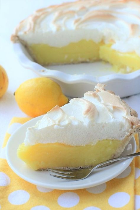 Gluten Free Lemon Meringue Pie Recipe, Lemon Merengue, Lime Meringue, Best Lemon Meringue Pie, Fair Foods, Lemon Pie Recipe, Lemon Cream Pies, Work Recipes, Lime Desserts