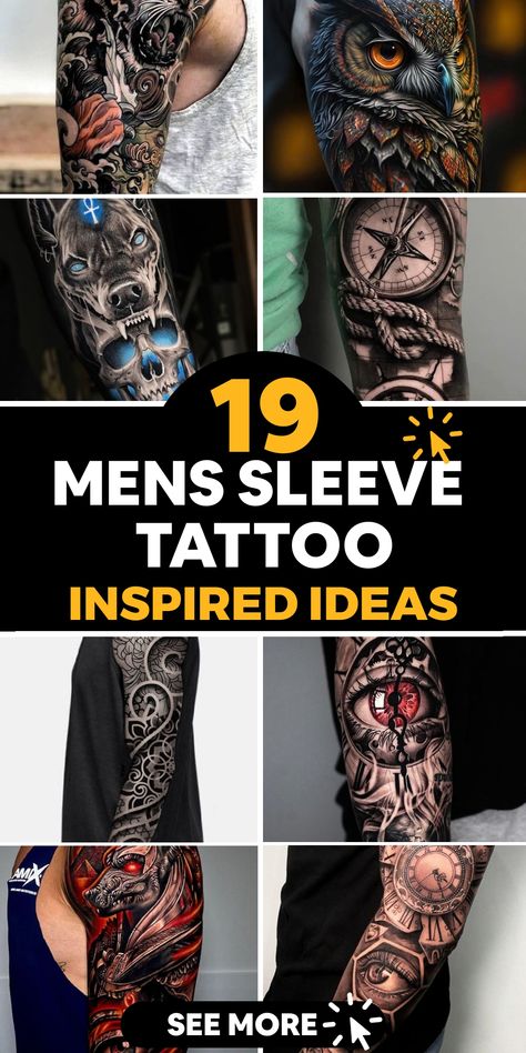 Explore a range of unique and contemporary sleeve tattoo designs for men in 2024. Find inspiration from a carefully selected collection featuring intricate geometric patterns, bold tribal motifs, and more. Stand out with your next ink masterpiece by browsing through our gallery now! Tattoo Sleeve Filler Backgrounds Men, Popular Arm Tattoos Men, Lower Arm Sleeve Tattoos Men, Men’s Arm Sleeve, Hawaiian Sleeve Tattoo For Men, Men's Tattoo Arm Sleeve, Men’s Family Arm Sleeve Tattoo, Tough Tattoos For Men, Clock Sleeve Tattoos For Guys