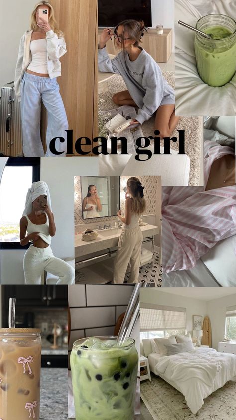 clean girl #cleangirl #cleangirlaesthetic #matchaaesthetic #matcha #preppy Clean Girl School Aesthetic, Clean Girl Vibes, That Girl, Clean Motivation, Fresh Girls, Clean Lifestyle, The Glow Up, Clean Girl Aesthetic, Pretty Skin Care