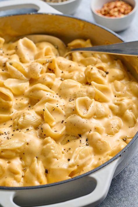 Mac And Cheese Shells Recipe, Stovetop Mac And Cheese, Macaroni Cheese Recipes, Cheese Stuffed Shells, Best Mac And Cheese, Macaroni N Cheese Recipe, Creamy Mac And Cheese, Stuffed Shells Recipe, Yummy Pasta Recipes