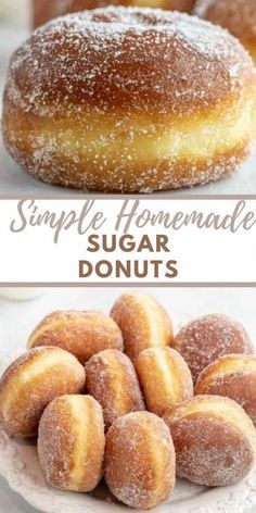 Donut Dough, Homemade Donut, Easy Dough, Resepi Roti, Resep Diet Sehat, Homemade Donuts Recipe, Simple Sugar, Sugar Donut, Donuts Recipe