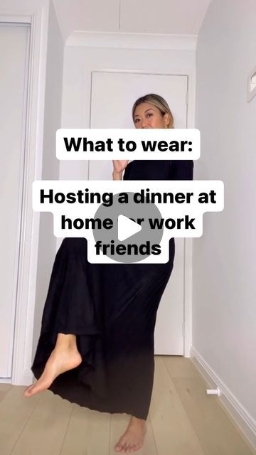 Hosting a dinner party in style? Yes, please! Denim Delight: - Timeless Denim Shirt: Scotch and Soda via @thedom_au - Stylish Straight Leg Denim Pants: @callithelabel Coordinated Comfort: - Kendall and Athena Set in Milk Tea: @lezethelabel (Use code KFxLEZE for 15% off!) Little Black Dress Love: - Classic Black Knit Dress: @tussahthelabel Dress up your hosting moments with grace and style! 💃🌷 #ElegantHosting #FashionInspo #TimelessStyle" Home Dinner Outfit Casual, How To Dress For Dinner With Friends, What To Wear To A Housewarming Party, Casual Dinner At Home Outfit, Hosting Outfits At Home, What To Wear To A Dinner Party Casual, Dinner Party Host Outfit, Birthday Meal Outfit Evening, Dinner Host Outfit