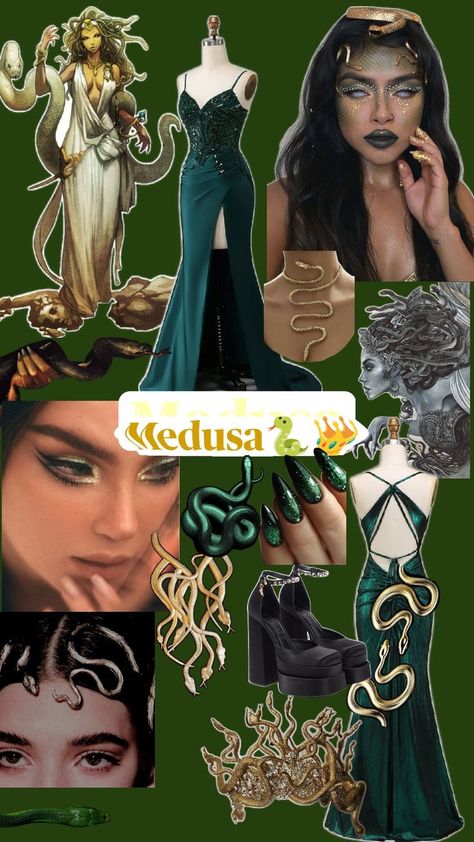 Not mine Medusa Halloween Costume, Medusa Costume, Spirit Week Outfits, Bff Halloween Costumes, Pretty Halloween Costumes, Halloween 2018, Halloween Cosplay, Tattoo Sketches, Halloween Outfits