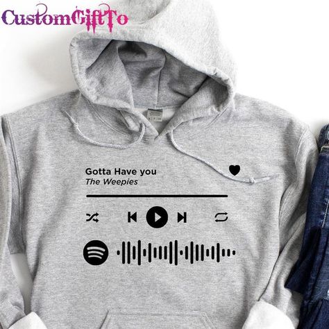 Custom Spotify Song Hoodie Couples Gift For Boyfriend Customized Sound Valentine T-Shirt Check more at https://customgiftto.com/product/custom-spotify-song-hoodie-couples-gift-for-boyfriend-customized-sound-valentine-t-shirt/ Couples Gift, Valentine T Shirts, Gift For Boyfriend, Spotify Song, Hoodie Design, Couple Gifts, Boyfriend Gifts, Hoodie Print, Sound