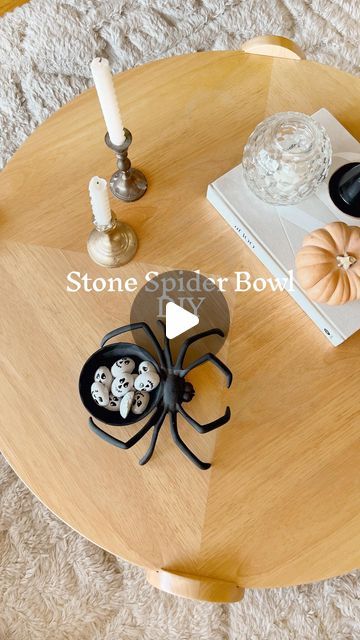 Cyn Stiller on Instagram: "Here a super easy Halloween decor diy. I made this bowl last year but the 99 cent store has these plastic spider bowls again this year! I put this short reel together with all my steps. It such an easy diy and I think the stone texture looks way more expensive." Easy Halloween Decor, 99 Cent Store, Halloween Decor Diy, Easy Halloween Decorations, Stone Texture, Easy Halloween, Diy Halloween Decorations, Halloween Decor, Decor Diy