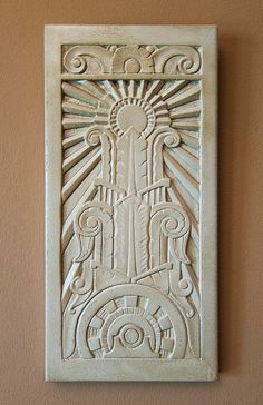 Art Deco Desen, Bas Relief Art, Relief Tiles, Relief Tile, Art Deco Ideas, Art Deco Artwork, Relief Art, Art Deco Inspiration, Art Deco Sculpture