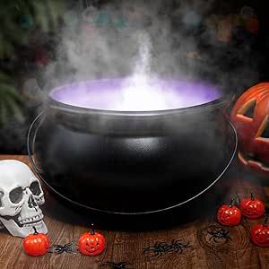 Sel Natural Halloween Decorations 12" Large Witches Cauldron with Mist Maker Fogger Black Witch Cauldron Kettle Pot 12 LED Light Color Change Pond Fog Maker for Holidays Parties Outdoor Decorations Led Light Color, Witch Cauldron, Witches Cauldron, Black Witch, Outdoor Decorations, Outdoor Parties, Holiday Parties, Led Light, Mist