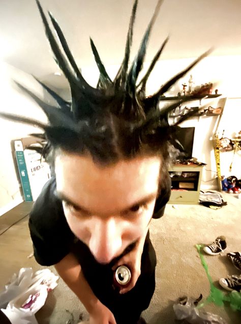 Punk Liberty Spikes, Punk Spikes Hair, Spikes Hair, Metal Hairstyles, Liberty Spikes, Punk Spikes, Punk Hairstyles, Hair Metal, Punk Hair