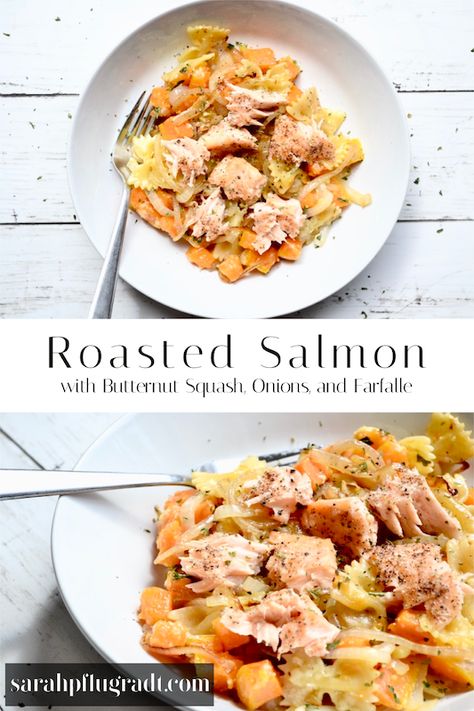 Salmon And Butternut Squash Recipes, Salmon With Butternut Squash, Salmon Butternut Squash, Salmon And Squash Recipes, Salmon And Butternut Squash, Salmon Squash, Sustainable Cooking, Salmon Soup, Fish Dinners