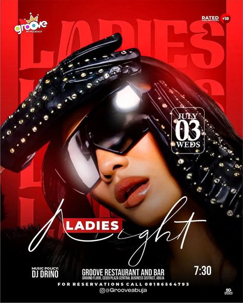 Ladies night flyer #ladiesnight #groove #partynight #graphicdesign #graphicdesigner #designer #nightlife #socialmediamarketing #ads #nightout #explorepage #explore Ladies Night Flyer, Flyer Inspiration, Instagram Ladies, Flyer And Poster Design, Central Business District, Abstract Iphone Wallpaper, July 3, Ladies Night, Party Flyer