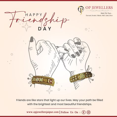 Happy Friendship Day Friends are like stars that light up our lives. May your path be filled with the brightest and most beautiful friendships. #friendshipday #friendshipday2023 #friendship #friendships #friends #friendshipgoals #friendshipgoals💕#jaipurjewellery #jaipurjewellers #jaipurjewelry #Rajasthanijewellery #trendingjewellery #jewellerydesign #jewellerymaker #Jaipur #Rajasthan #opjewellers Friendship Day Post, Friends Are Like Stars, Jaipur Jewelry, Happy Friendship, Happy Friendship Day, Friendship Day, Friends Are Like, Jewellery Shop, Jaipur Rajasthan