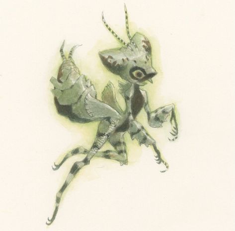 Praying Mantis Character, Mantis Character Design, Mantis Character, Faery Art, Praying Mantis, Fantasy Creatures Art, Mythological Creatures, Creature Concept Art, Creature Concept