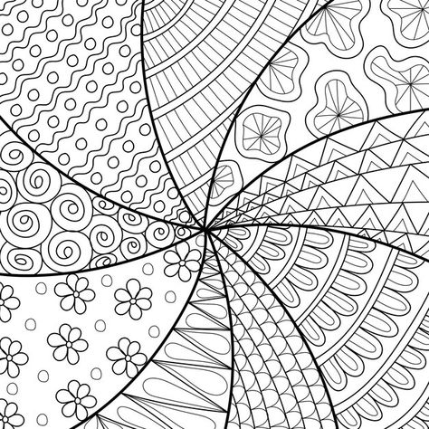 Sunflower Coloring Pages, Airplane Coloring Pages, Cupcake Coloring Pages, Coloring Pages For Grown Ups, Zen Doodle Patterns, Abstract Coloring Pages, Coloring Pages Inspirational, Designs Coloring Books, Adult Coloring Designs