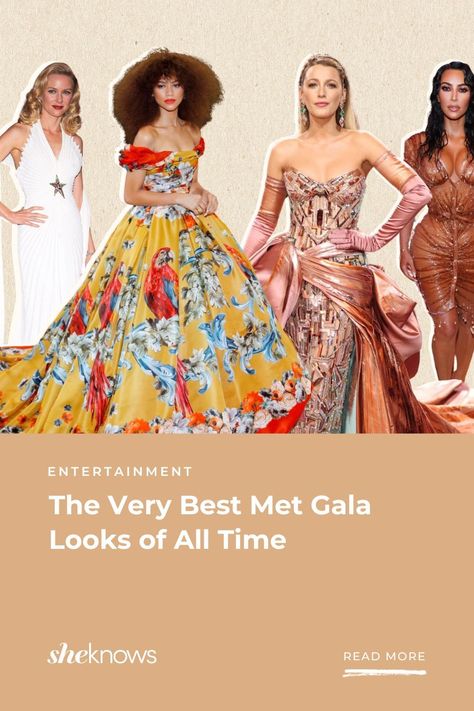 From Anne Hathaway's 2023 Met Gala look to Sarah Jessica Parker's 2006 appearance, these are the showstopping moments that have made the Met Gala the biggest night in fashion. Best Met Gala Looks Of All Time, Met Gala Themes Party Outfit, Met Gala Fashion, Best Met Gala Looks, Zac Posen Gown, Gala Looks, Gala Decorations, Florida High School, Gala Themes