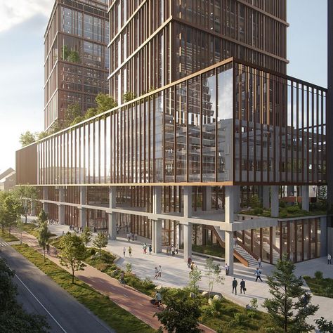 On a central site next to the station area, KLP Eiendom is planning the Oslo Horisont project with a total of 82,000 m². The architectural team compri..