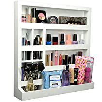 Check this out! Vertical Shelves, Wooden Makeup Organizer, Apt Decor, Small Bathroom Vanities, Cosmetic Display, Clever Storage Solutions, Clever Storage, Cosmetic Organizer, Makeup Organizer