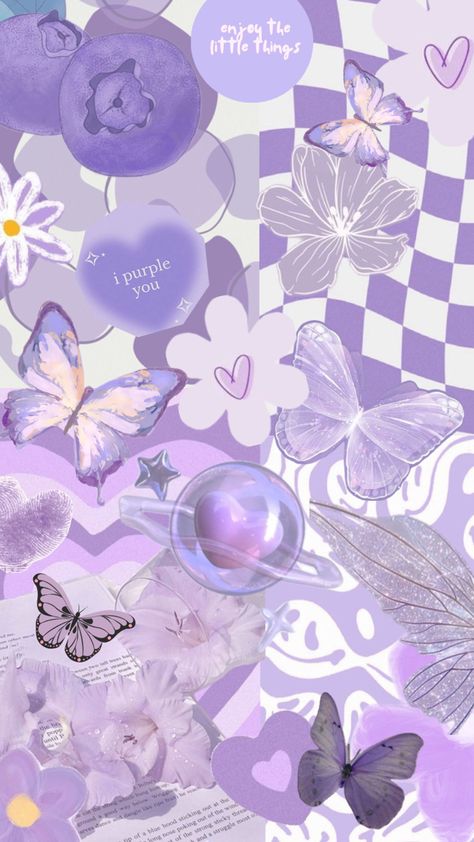 Purple Aesthetic Background, Whatsapp Wallpaper Cute, Bow Wallpaper, Floral Wallpaper Iphone, Purple Vibe, Pola Kartu, Pretty Phone Wallpaper, Wallpaper Doodle, Purple Wallpaper Iphone