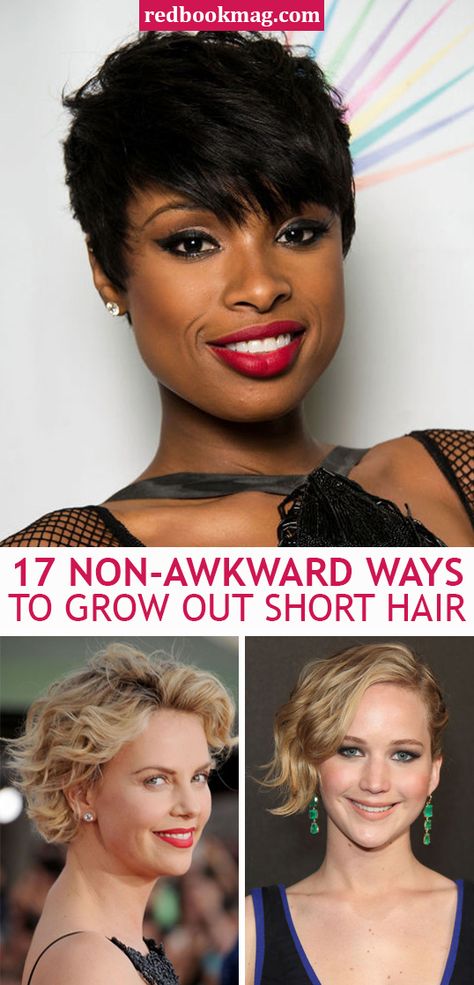 HOW TO GROW OUT SHORT HAIR: So you took the plunge and rocked a pixie hairstyle or bob cut, but now it's time to change it up again and you're left with this awkward in between hair—yeah, we've been there too! Make it a graceful and sexy transition with these tips and hairstyle hacks from the experts! Plus, you'll find the next look you'll want to try based on these gorgeous hairstyles from your favorite celebs. Transition Hairstyles, Growing Short Hair, Growing Out Pixie Cut, Short Hair Styles African American, Grown Out Pixie, Growing Out Hair, Beyonce Hair, Growing Out Short Hair, Growing Your Hair Out