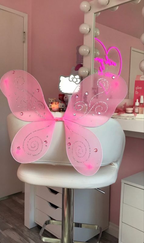 Hello Kitty Rooms, Pretty Pink Princess, Pretty Room, Dreamy Room, Makeup Room, Pink Room, Room Makeover Inspiration, Cute Room Decor, Room Inspiration Bedroom