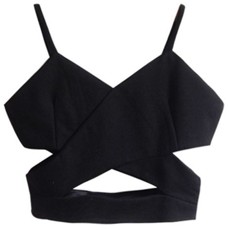 Sexy Cutout Straps Crop Tank (€8,68) ❤ liked on Polyvore featuring tops, crop tops, shirts, tank tops, cut out tank, cut out crop top, sexy shirts, crop shirts and crop tank Strappy Shirt, Crop Tops Shirts, Cutout Shirts, Cutout Crop Top, Top Bustier, Strappy Crop Top, Strap Crop Top, Strappy Tank Tops, Spaghetti Strap Tank Top