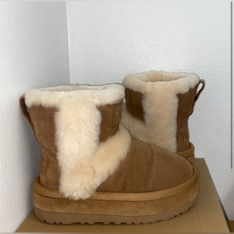 Ugg Classic Chillapeak Size-5 Chestnut Comes With Box Grey Ugg Slippers, Ugg Leather Boots, Uggs With Bows, Slide On Sneakers, Ugg Slippers Women, Ugg Boots Tall, Ugg Tasman Slippers, Leopard Print Boots, Ugg Classic Tall