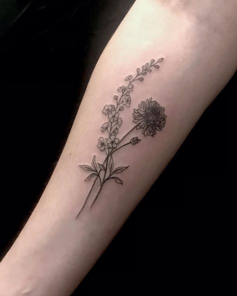 Lilies And Gladiolus, Delphinium And Marigold Tattoo, Larkspur And Chrysanthemum Flower Tattoo, Delphinium And Water Lily Tattoo, Larkspur Chrysanthemum Tattoo, Cosmo And Larkspur Tattoo, Water Lily And Chrysanthemum Tattoo, Larkspur And Chrysanthemum Tattoo, Chrysanthemum And Lily Of The Valley Tattoo