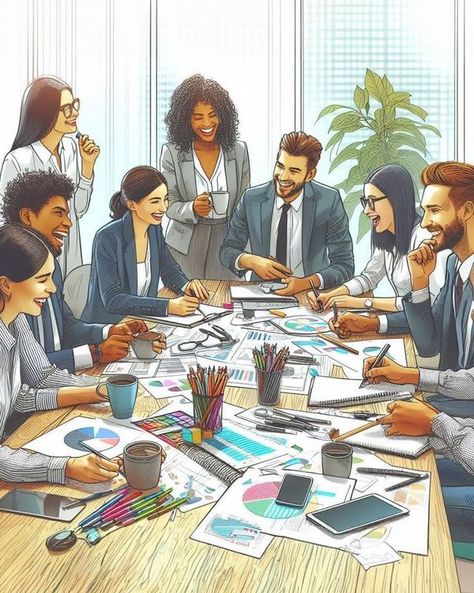 Business Team Photos, Teamwork Aesthetic, Teamwork Pictures, Team Work Illustration, Teamwork Art, Hindi Project, Cinematic Composition, Exhibition Display Design, Work Illustration