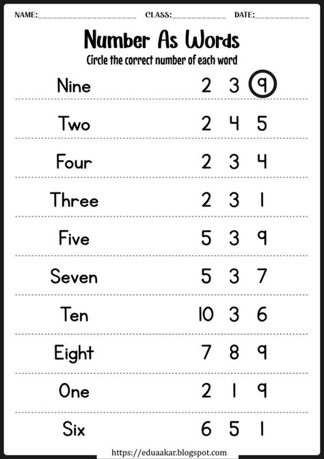 Number As Words Worksheet, Numbers As Words Worksheet, Maths Numbers Work Sheets, Grade 1 Numbers Worksheet, Number Name Worksheets For Kindergarten, Number Names 1 To 10 Worksheet, Kindgarden Worksheets, Number Names Worksheet 1-10, Spelling Numbers Worksheet 1-10