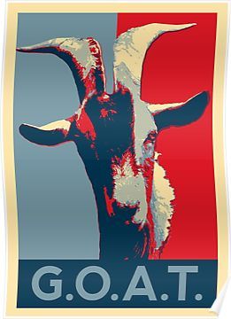 G.O.A.T. - GOAT - Greatest of all time Poster Goat Greatest Of All Time, Time Illustration, Time Poster, Greatest Of All Time, Modern Artwork, Posters Prints, All Time, The First, Design