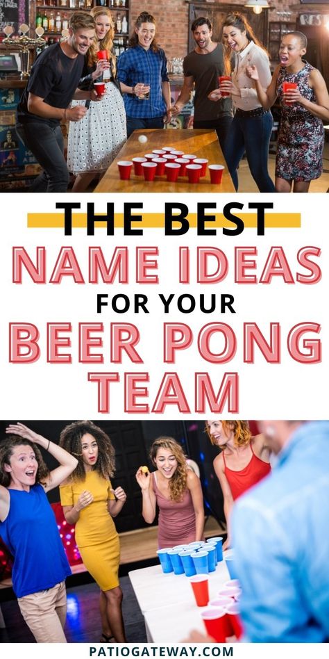 Beer Olympic Themes, Beer Olympics Costumes, Beer Olympics Team Themes, Beer Olympics Outfits, Beer Olympics Teams, Beer Pong Team Names, Beer Olympics Games, Beer Pong Party, Beer Pong Tournament