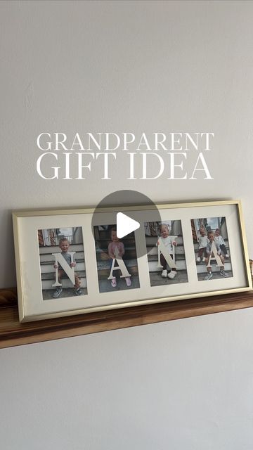 Kristin Twomey ⭐️ on Instagram: "NANA/GIGI/GRAMMIE/GRANDMA/GAGA gift idea ✨All of the supplies that you would need to make this (for any name) are in my AMZ STR. You can get really creative with this. If there are five grandkids but you have a “Gigi” they also have hearts along with the letters, so one child could be a heart. If there is one grand child, just take all the photos with the different letters with that child. So many different ways to do it. It would be cute to recreate every year as well.
.
Also, I know the second N is backwards 😅 we’re working on it. 
.
.
.
#mothersdaygifts #mothersdaygiftideas #grandparentgiftideas #amazonfavorites" Grandma Homemade Gifts, Diy Christmas Gifts From Grandkids, Granny Gift Ideas, Diy Gift For Grandma From Grandkids, Grandparent Gifts From Grandkids, Grandparents Gifts From Grandkids, Grandparent Christmas Gift Ideas Diy, Grandma Present Ideas, Grandparent Gifts From Kids