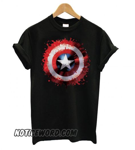 Marvel Avengers Assemble Captain America Art Shield Badge smooth T shirt Shield Badge, Captain America Art, Marvel Avengers Assemble, Nerdy Outfits, Marvel Clothes, Superhero Shirt, Trendy Mens Fashion, Marvel Shirt, America Art