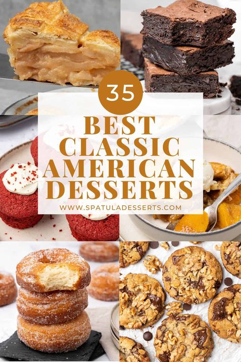 Midwestern Desserts, American Desserts Traditional, Classic Dessert Recipes, Restaurant Desserts Ideas, American Christmas Food, American Dessert Recipes, Large Desserts, Classic American Food, Classic Snacks