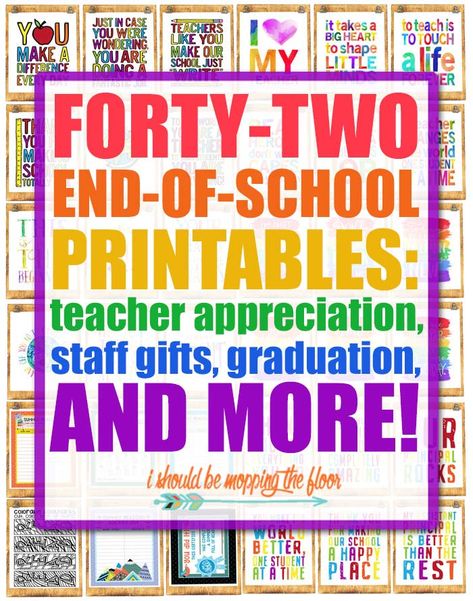 Medical School Graduation Gift, Mopping The Floor, Teacher End Of Year, Medical School Graduation, Teacher Appreciation Printables, Ideas For Teachers, Principal Gifts, School Printables, Make School