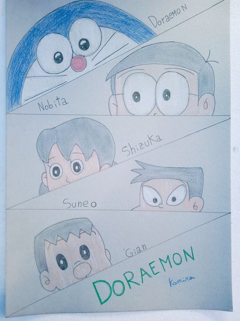 #disegnoamatita #doraimon #nobita #shizuka #suneo #gian #drawing #art #disegno #manga #cartoondrawing #cartoon Nobita Shizuka Drawing, Half Face Drawing, Nobita Shizuka, Floral Font, Doremon Cartoon, Girly Drawings, Character Sketch, Love Drawings, Drawing Art