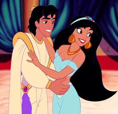 Aladdin and Jasmine Disney Çiftleri, Aladdin Tattoo, Disney Amor, Disney Mignon, Disney Cute, Animation Disney, Disney Jasmine, Images Disney, Wallpaper Disney