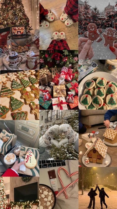 Christmas Collages Wallpaper, Winter Asthetics Photos Wallpaper, Christmas Number 1, Christmas Collages, Dream Christmas, Merry Christmas Wallpaper, Xmas 2024, Christmas Collage, Christmas Aesthetic Wallpaper