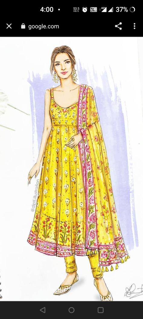 Summer Dress Sketches Design, Traditional Wear Illustration Sketch, Winter Wear Illustration Sketch, Cotton Dress Illustration, Kurta Sketch, Kurta Illustration, Traditional Wear Illustration, Indian Wear Illustration, Ethnic Wear Illustration