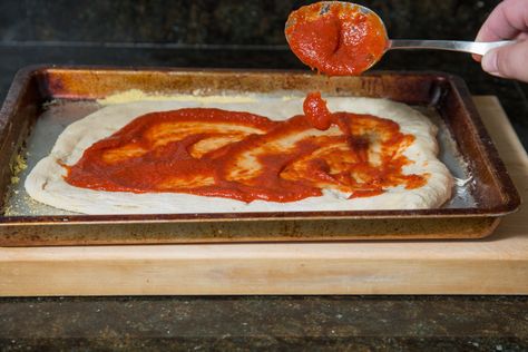 Baking Pizza In Oven, How To Cook Pizza Dough In Oven, Pizza In Oven How To Cook, Cooking Homemade Pizza, Pizza In The Oven, Baking Homemade Pizza, Oven Baked Pizza, Store Bought Pizza Dough, Diy Pizza