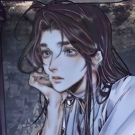 Xie Lian, Heaven's Official Blessing, Animes Yandere, The Villain, A Drawing, Photo Profil, 만화 그림, Matching Icons, Art Style