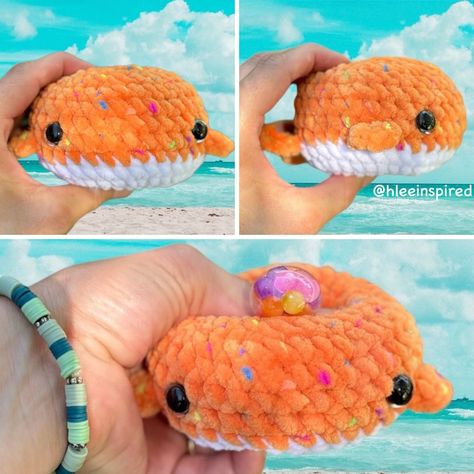 🐳 Waverly the Whale 🐳 FREE stress pet crochet pattern pinned to my profile page. Follow me for more fun and unique patterns! Yarn: @premieryarns Parfait Chunky Premier Parfait Chunky Yarn Crochet Patterns, Parfait Chunky Yarn Patterns, Parfait Chunky Yarn Amigurumi, Strawberry Whale Crochet, Jumbo Whale Crochet Pattern Free, Crochet Whale Pattern Free Chunky Yarn, Reversible Octopus Plush Crochet, Crochet Amigurumi Free Patterns, Crochet Amigurumi Free