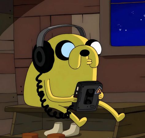 Adventure Time Cute, Jake The Dog, Cute Photo, Cartoon Network, Adventure Time, Headphones, Instagram Profile, Instagram