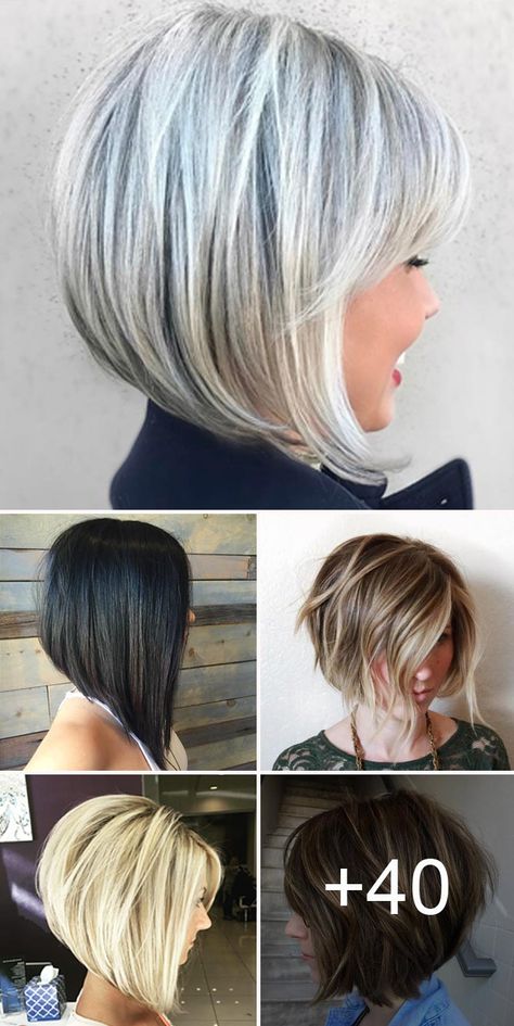 Stacked Bob Haircut Ideas To Try Right Now Κούρεμα Bob, Bob Haircut Ideas, Stacked Bob Hairstyles, Best Bob Haircuts, Bobs For Thin Hair, Kadeřnické Trendy, Stacked Bob, Stacked Bob Haircut, Highlights Blonde