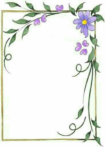 Easy Flower Border Drawing, Unique Border Design On Paper, New Border Design For Project, Project Introduction Page Design, Index Page Design For Project File, Floral Page Borders, Project Paper Border Designs, Introduction Page Design, Floral Border Design Drawing